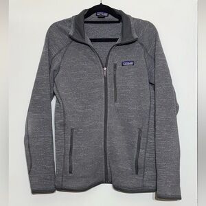 Patagonia Men’s Charcoal Heather Full-Zip Jacket Better Sweater Zip Up Jacket